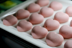 粉色爱心桃心蛋糕