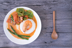 浓汤大虾套餐美食