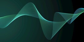 蓝色动感曲线素材