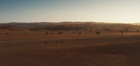 鸟瞰航拍荒野沙漠非洲地貌风光