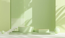 c4d场景 空间 抽象建筑 