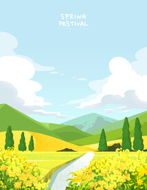 春天插画