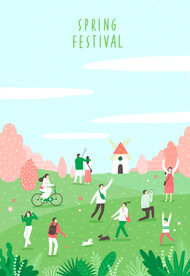 春天插画
