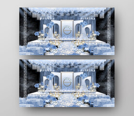 蓝色婚礼效果图