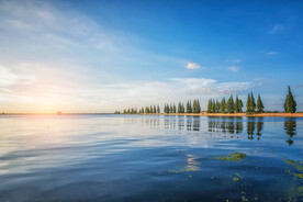蓝天 湖泊 河流 景色 自然