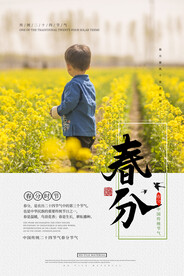 春分插画海报