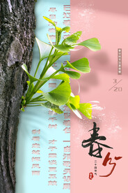 春分插画海报