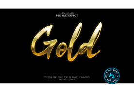 黄金立体字样机