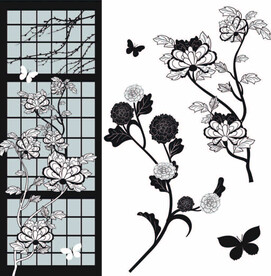 AI矢量花纹底纹背景图片