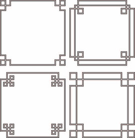 Ai矢量中式花纹
