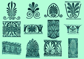 AI矢量花纹图案