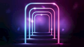 ai矢量科技感背景展台