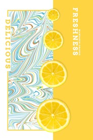 橘子清新风格海报