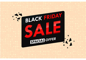 黑色星期五ai矢量促销标题