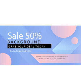 ai矢量粉蓝色促销背景