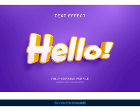 卡通立体字贴图