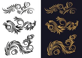 ai矢量轻奢装饰花纹