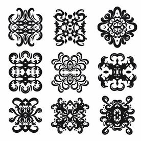 ai矢量对称花纹