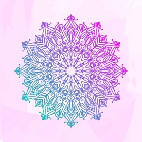 ai矢量渐变色花纹