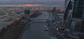 高清航拍外国城市城镇建筑风景