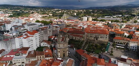 高清航拍鸟瞰外国城市城镇建筑