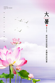 二十四节气大暑海报