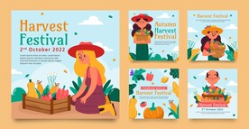 卡通农场果农素材