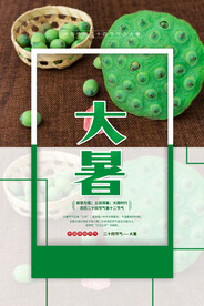 二十四节气大暑海报