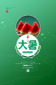 二十四节气大暑海报