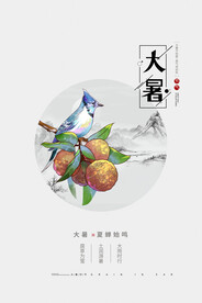 二十四节气大暑海报