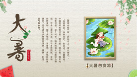 二十四节气大暑海报