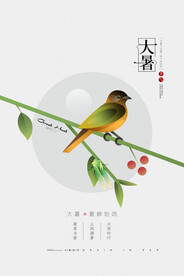 二十四节气大暑海报