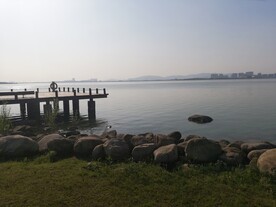 苏州湾观光大堤风光