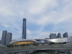 苏州湾建筑群观光大堤大剧院