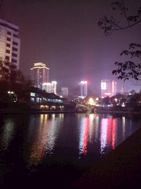 遵义湘江河夜景