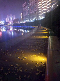 遵义湘江河城市夜景