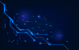 ai矢量蓝色科技电子背景