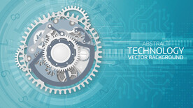 ai矢量科技齿轮背景