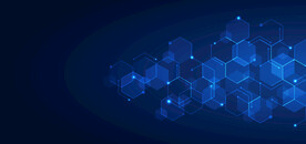 ai矢量蓝色科技医疗背景