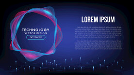 ai矢量炫酷蓝色背景