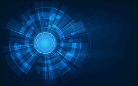 ai矢量蓝色科技圆环