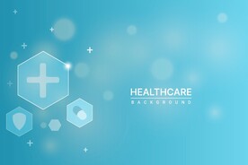 ai矢量蓝色医疗科技背景