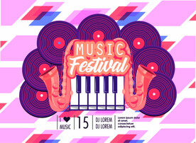 ai矢量时尚音乐背景