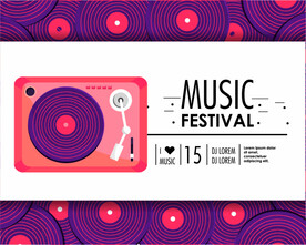 ai矢量时尚音乐背景