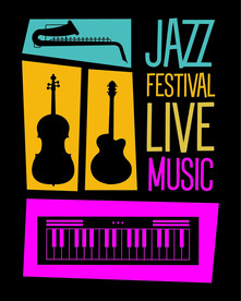 ai矢量时尚爵士乐背景