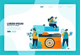 ai矢量创意摄影背景