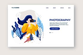 ai矢量户外摄影背景