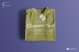 圆领短袖T恤样机