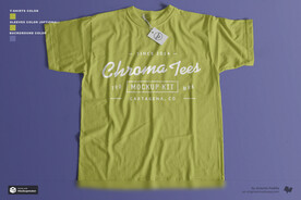 圆领短袖T恤样机