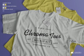 圆领短袖T恤样机